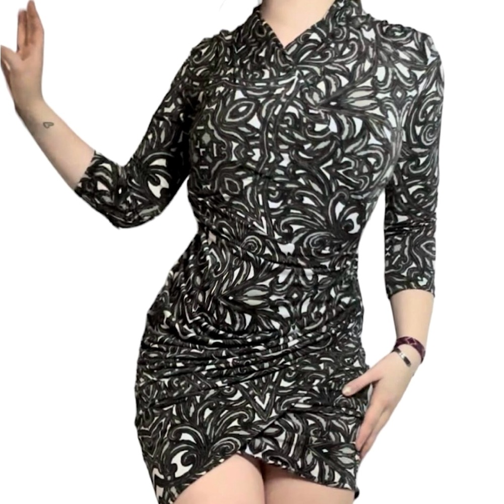 Jennifer Lopez Patterned Mini Dress